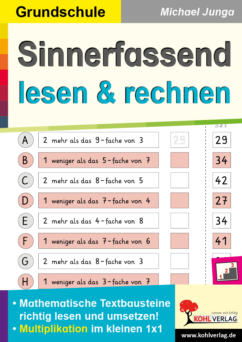 Sinnerfassend lesen und rechnen / Multiplikation Sinnerfassend lesen und rechnen / Multiplikation