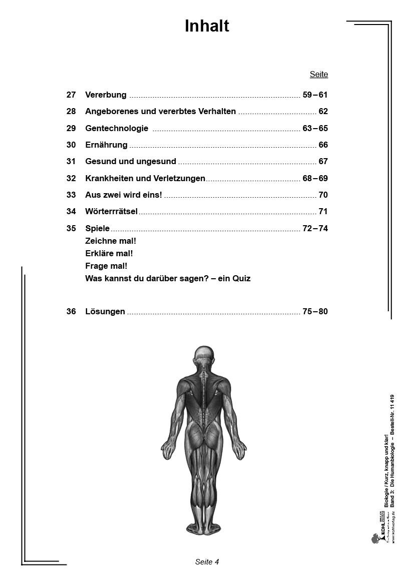 Biologie - Grundwissen kurz, knapp und klar  III