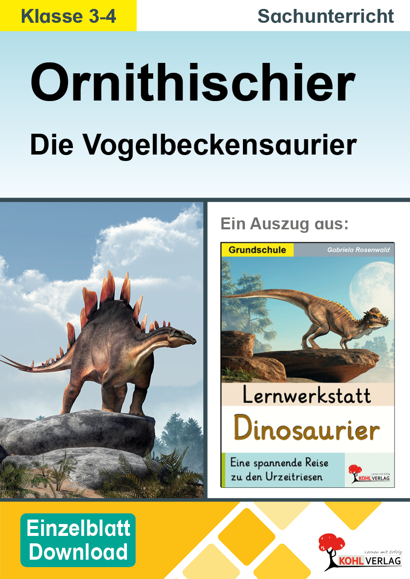 Lernwerkstatt Dinosaurier / Ornithischier - Die Vogelbeckensaurier