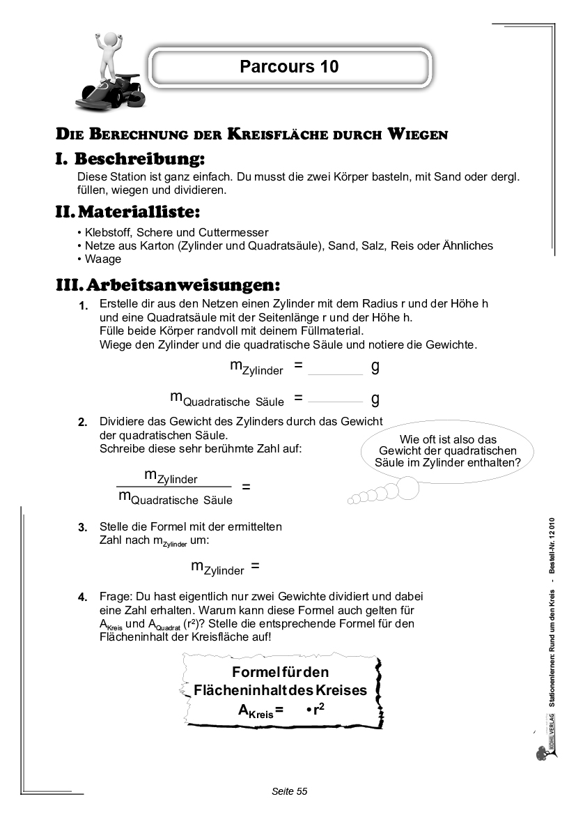 Stationenlernen Rund um den Kreis