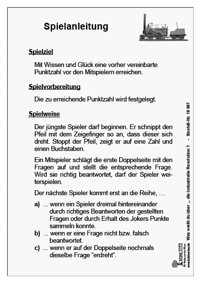 Was weißt du über ... die Industrielle Revolution? Was weißt du über ... die Industrielle Revolution?