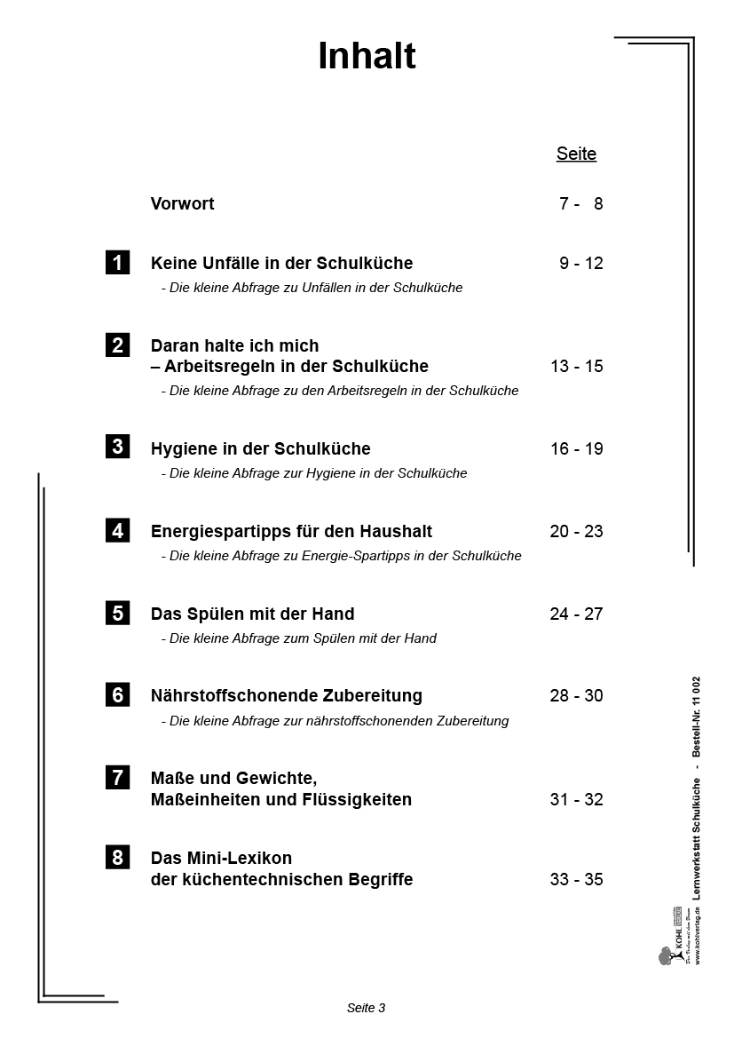 Lernwerkstatt Schulküche