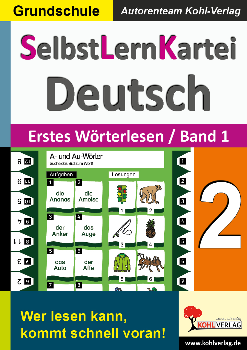 SelbstLernKartei Deutsch 2 - Band 2: Erstes Wörterlesen 1