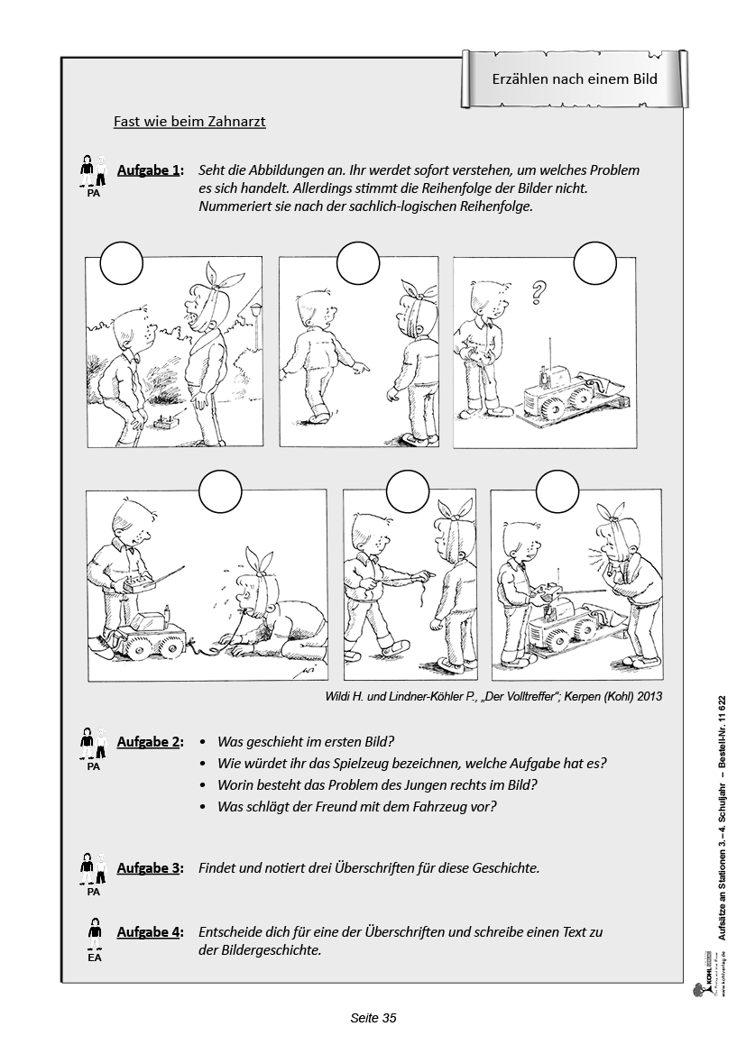 Aufsätze an Stationen / Klasse 3-4