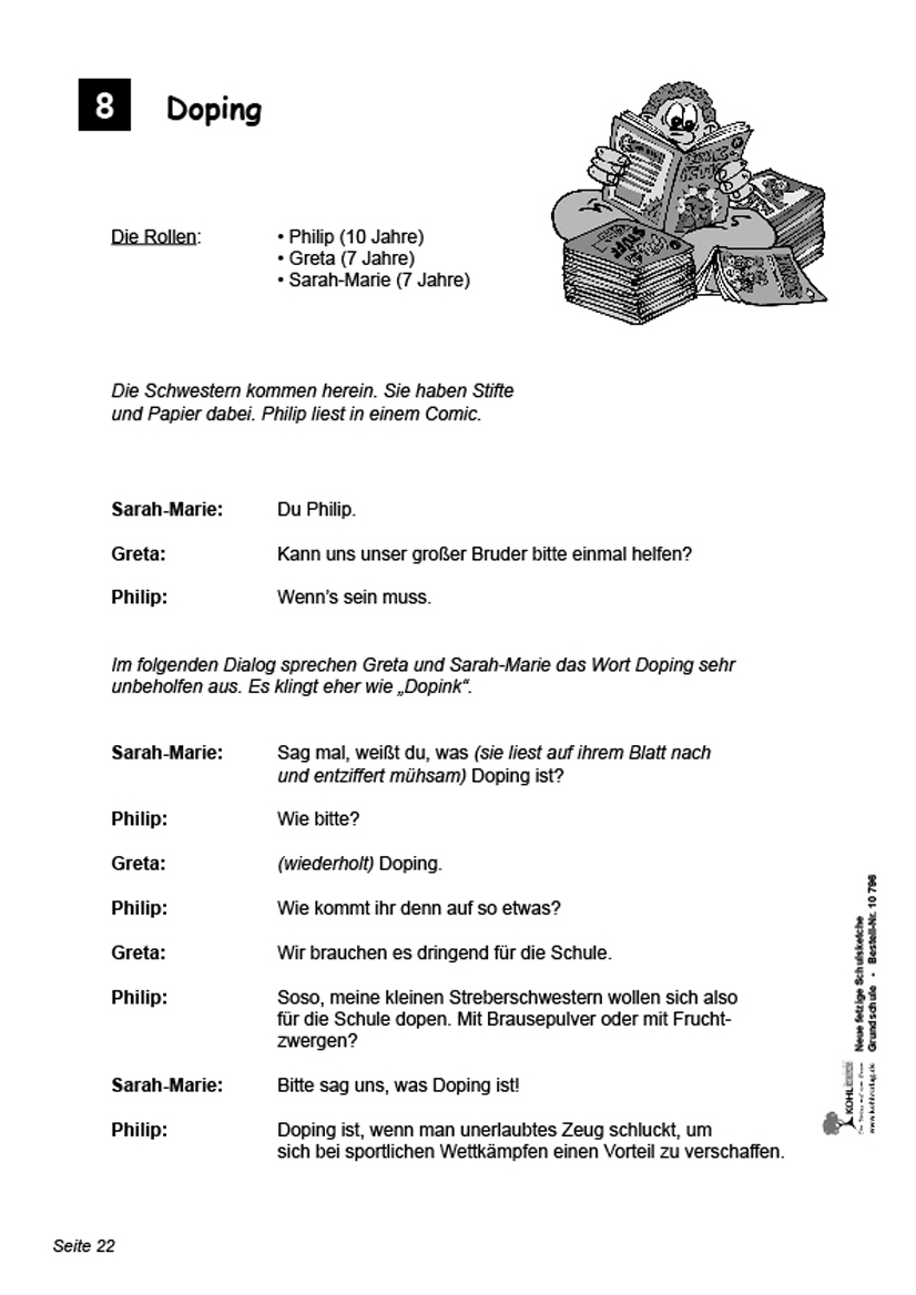 Neue fetzige Schulsketche / Grundschule