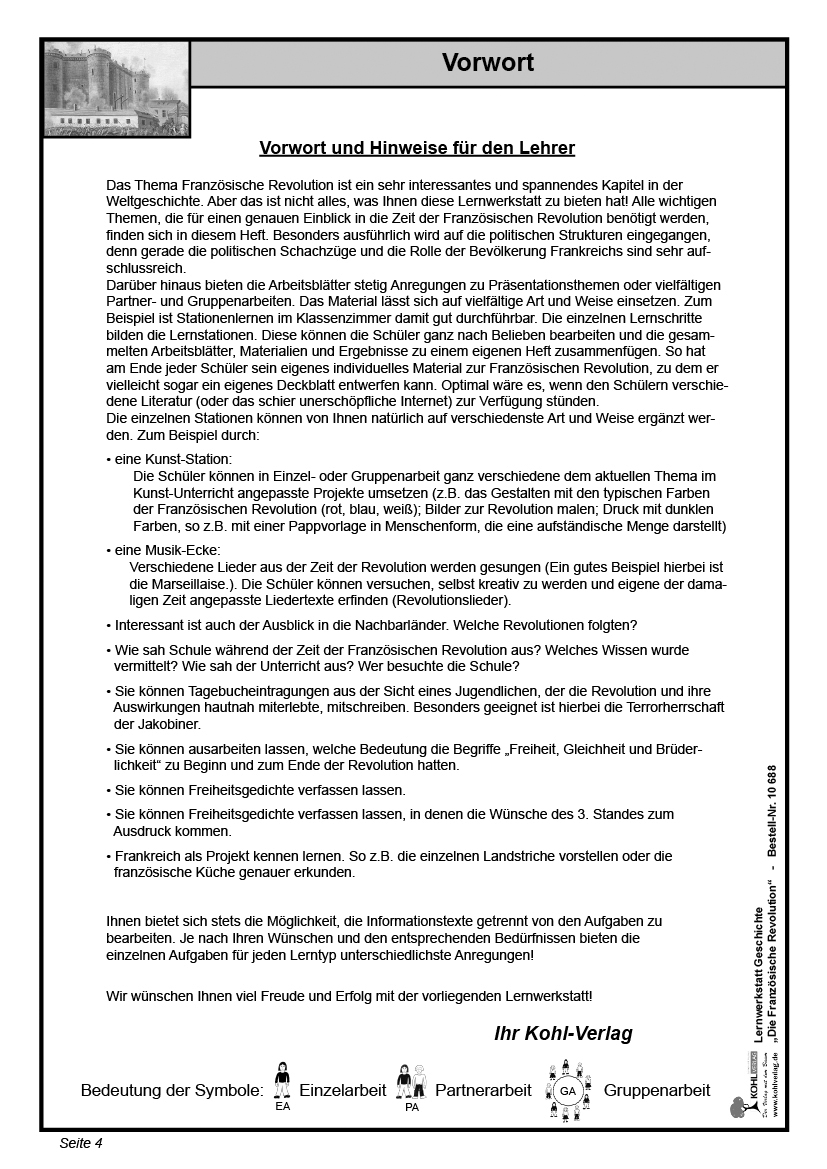 Lernwerkstatt Die Französische Revolution Lernwerkstatt Die Französische Revolution
