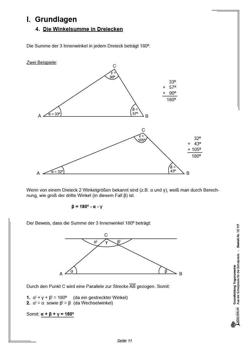 Grundbildung Trigonometrie