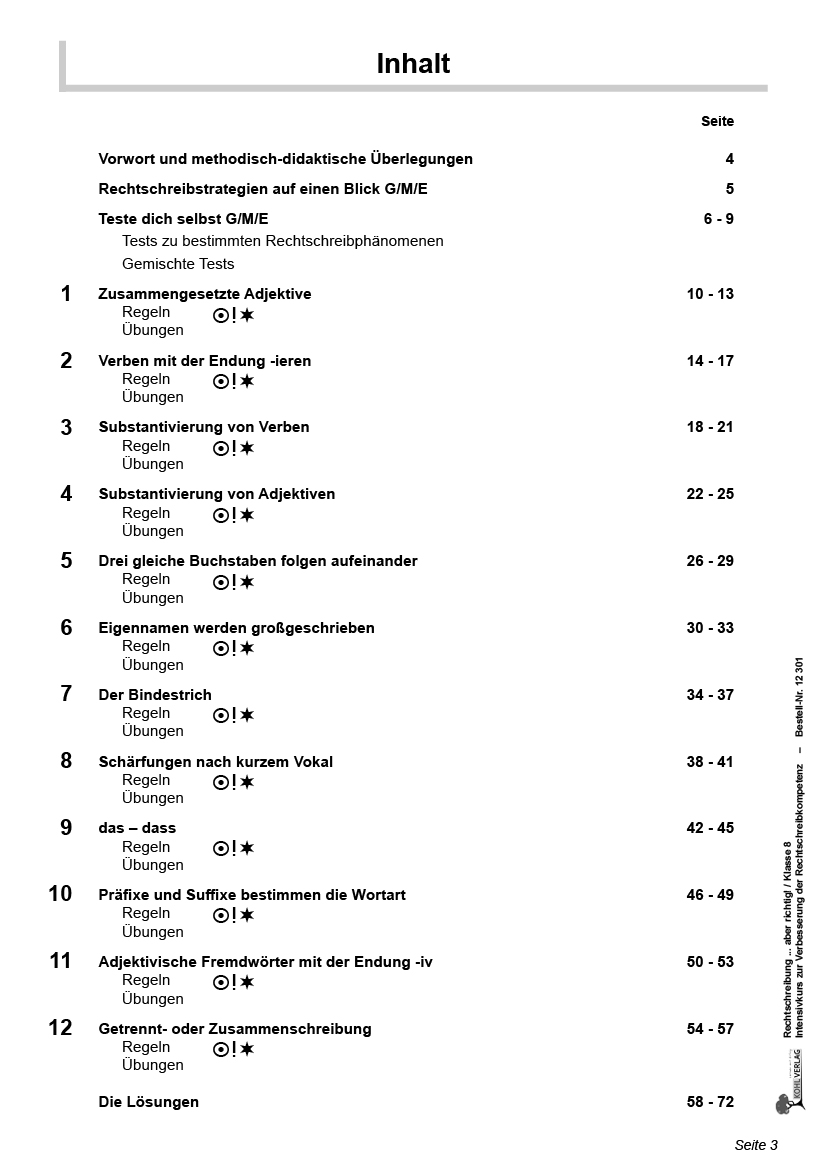 Rechtschreibung ... aber richtig! / Klasse 8