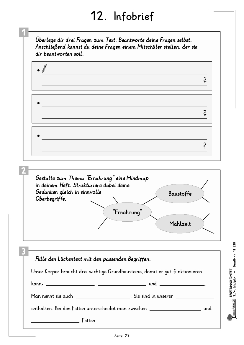 Lesetraining konkret! / Klasse 3-4