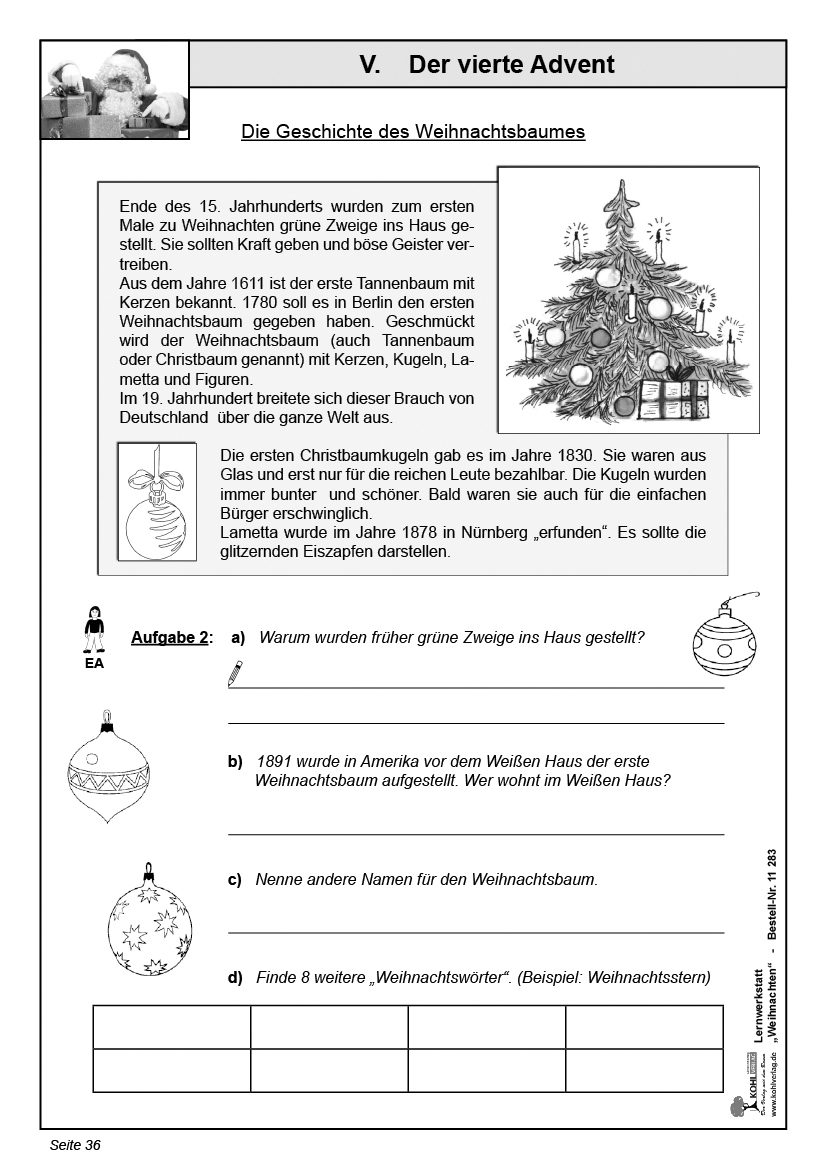 Lernwerkstatt Advent & Weihnachten