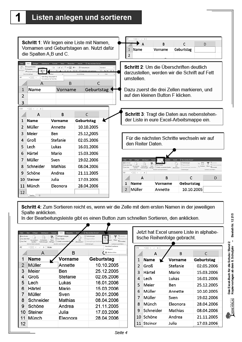 Das Excel-Buch für die Schule / Band 2