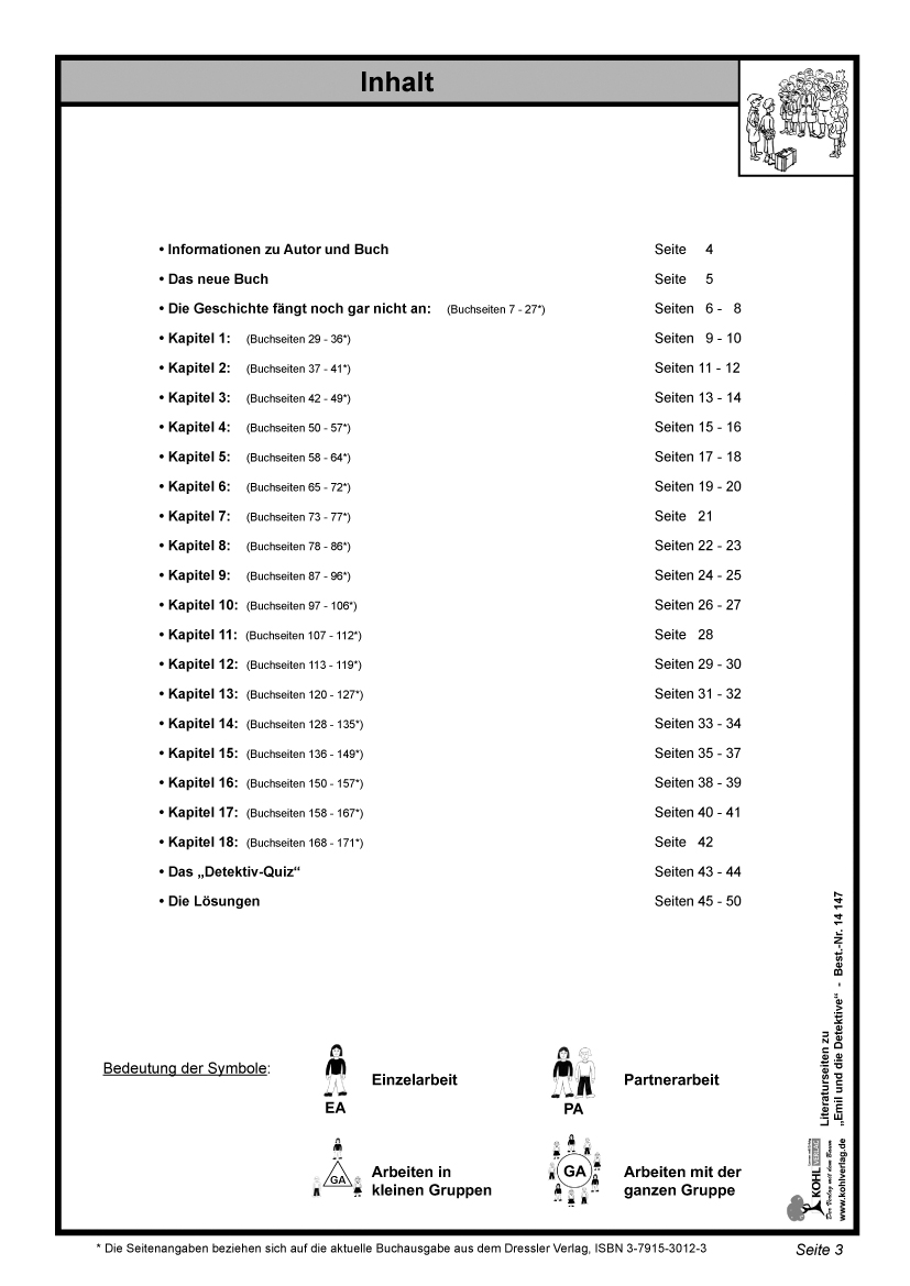Emil und die Detektive - Literaturseiten