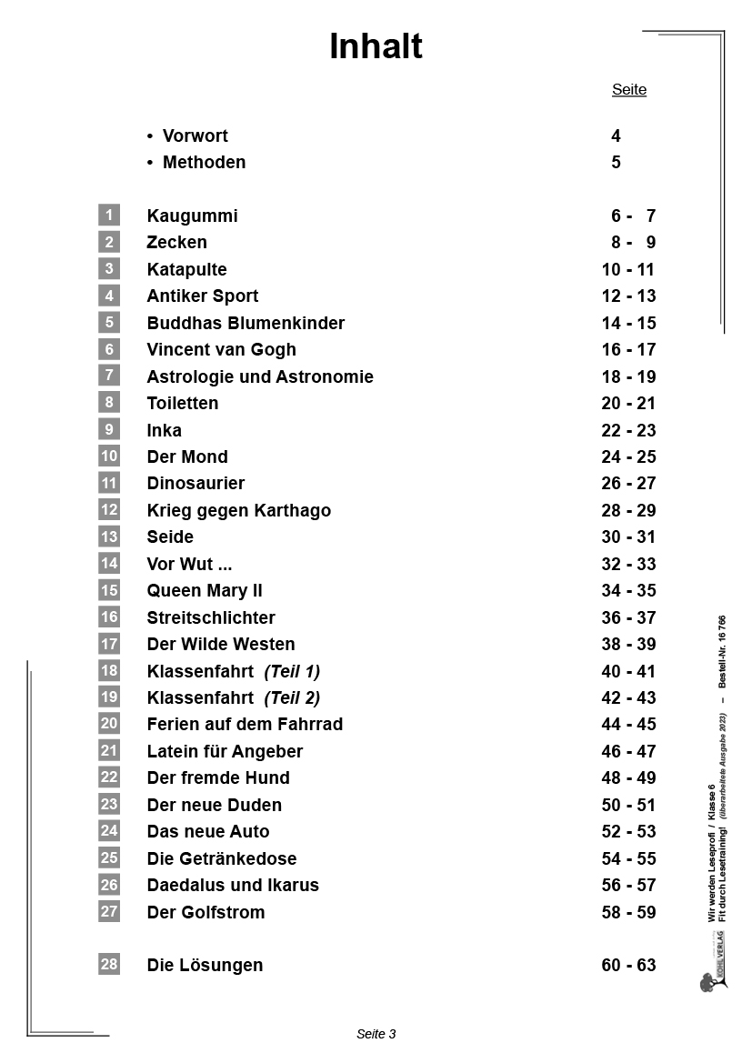 Der Leseprofi / Klasse 6