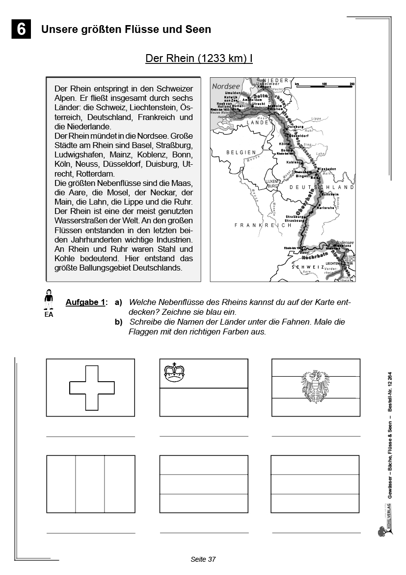 Gewässer - Bäche, Flüsse & Seen