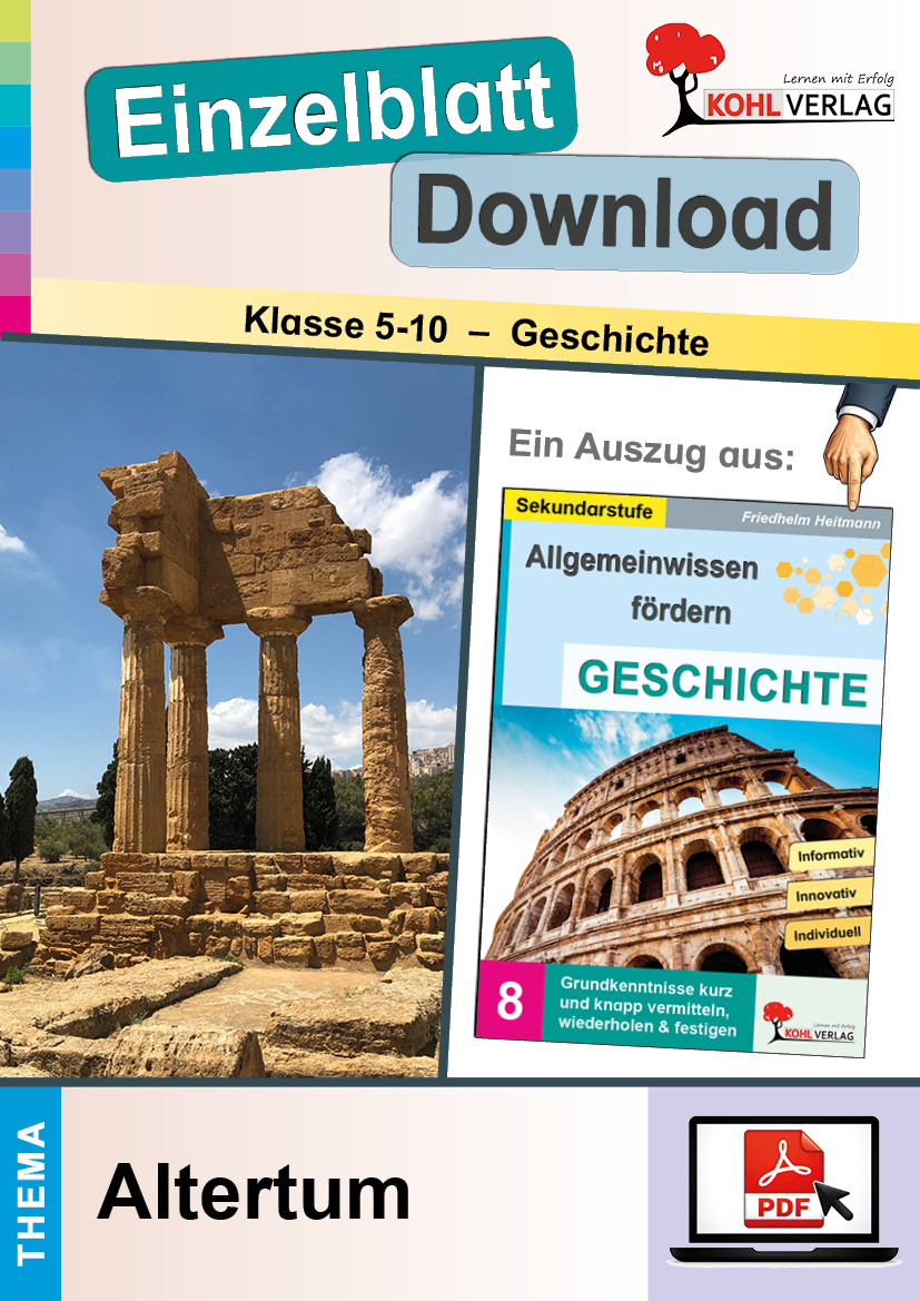 Allgemeinwissen fördern GESCHICHTE / Altertum