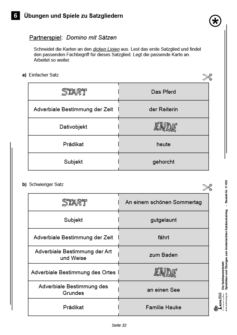 Die Satzbau-Werkstatt