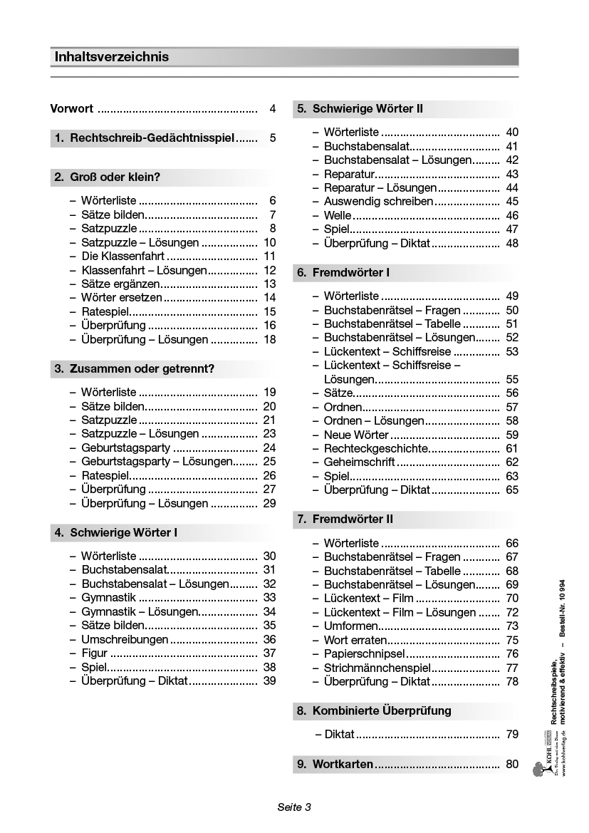 Rechtschreibspiele, motivierend & effektiv