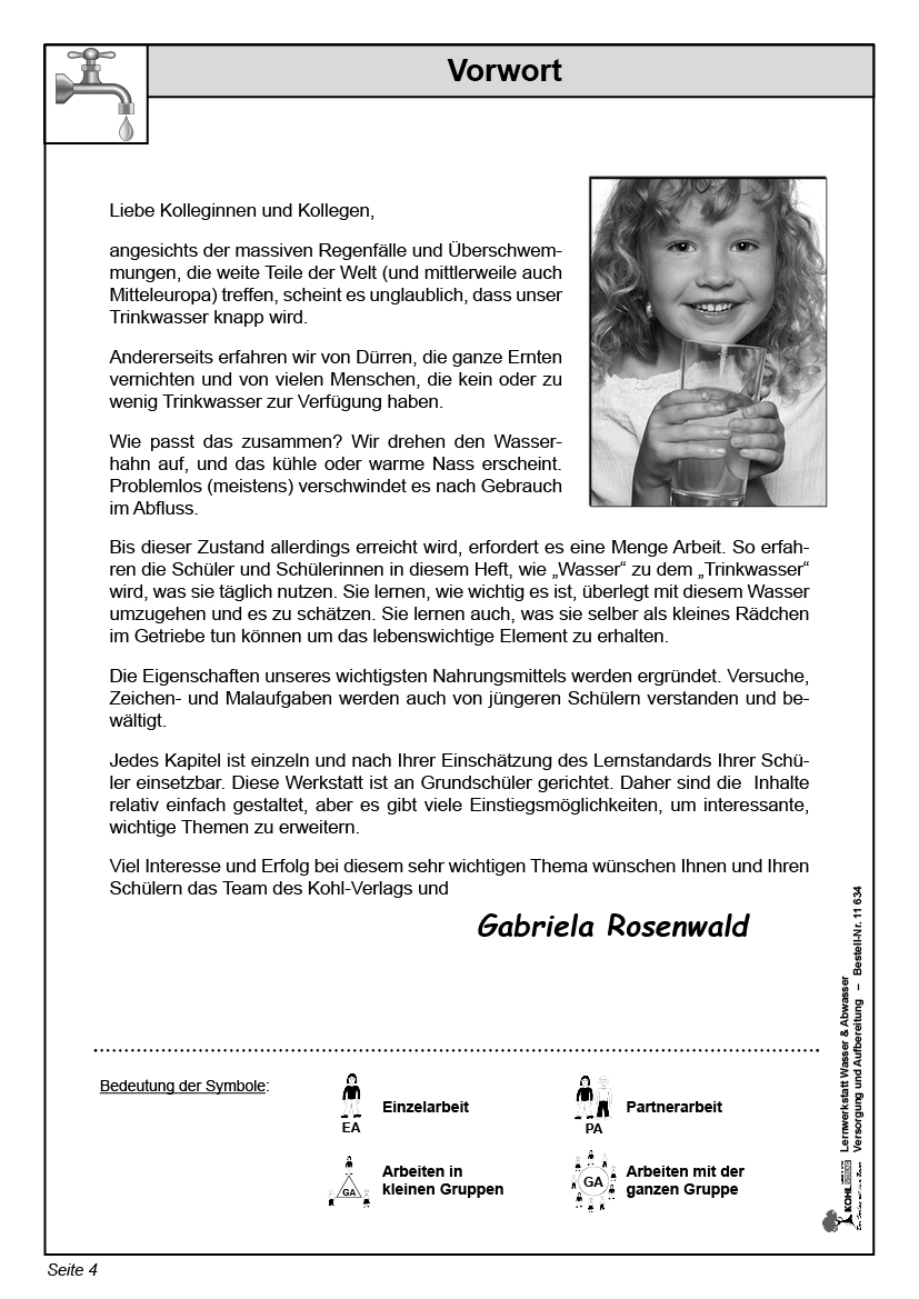 Lernwerkstatt Wasser & Abwasser - Versorgung und Aufbereitung Lernwerkstatt Wasser & Abwasser - Versorgung und Aufbereitung