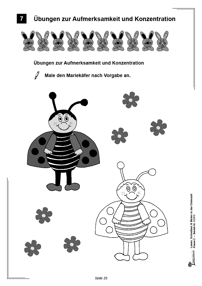 Lesen, Schreiben & Malen ... in der Osterzeit / Klasse 2