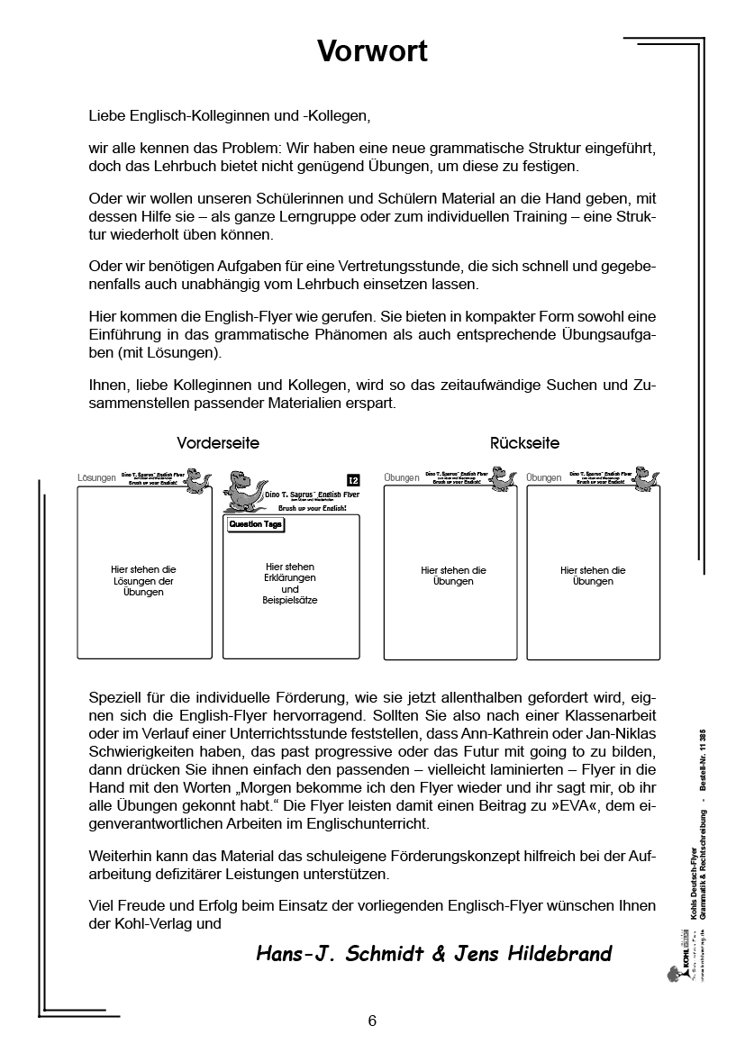 Englisch-Flyer