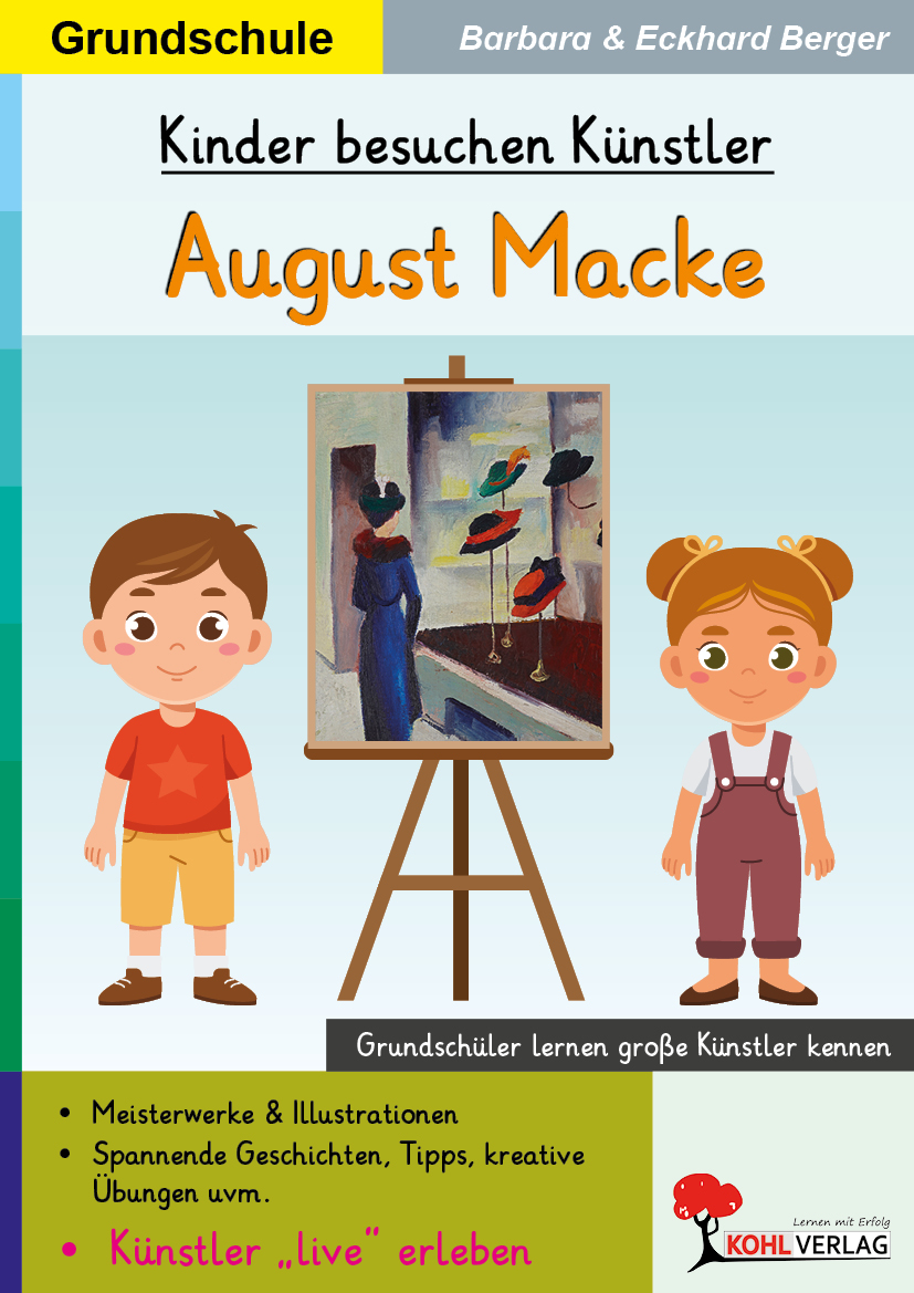 Kinder besuchen Künstler / August Macke