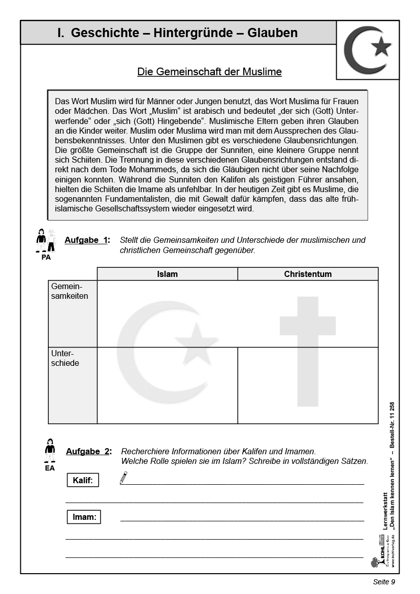 Lernwerkstatt Den Islam kennenlernen