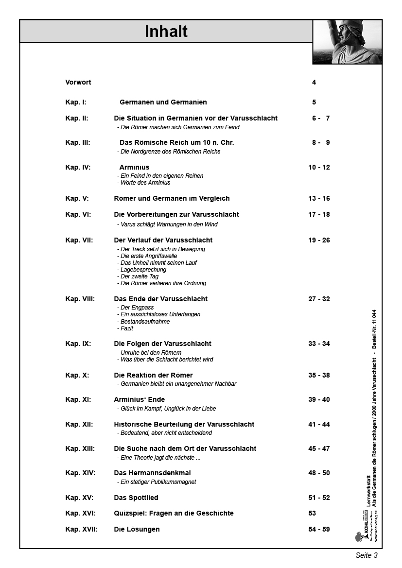 Lernwerkstatt Als die Germanen die Römer schlugen Lernwerkstatt Als die Germanen die Römer schlugen
