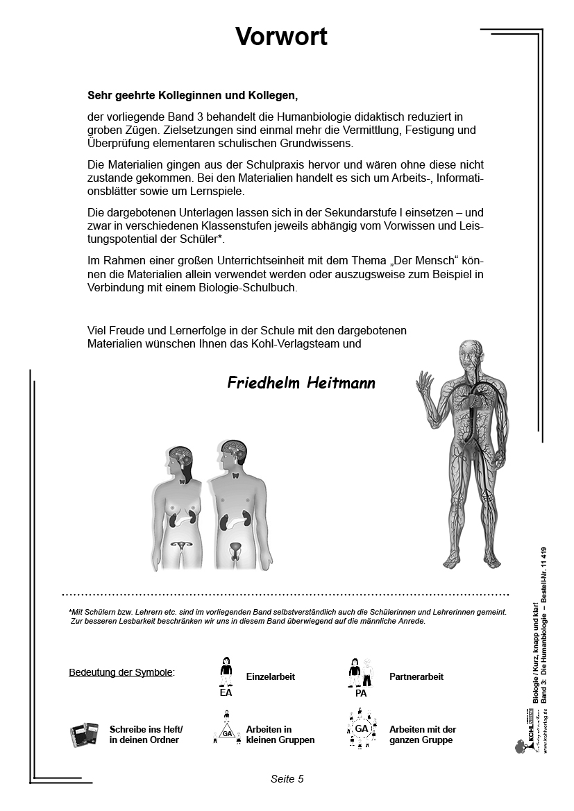 Biologie - Grundwissen kurz, knapp und klar  III