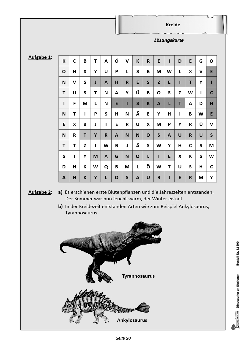 Dinosaurier an Stationen