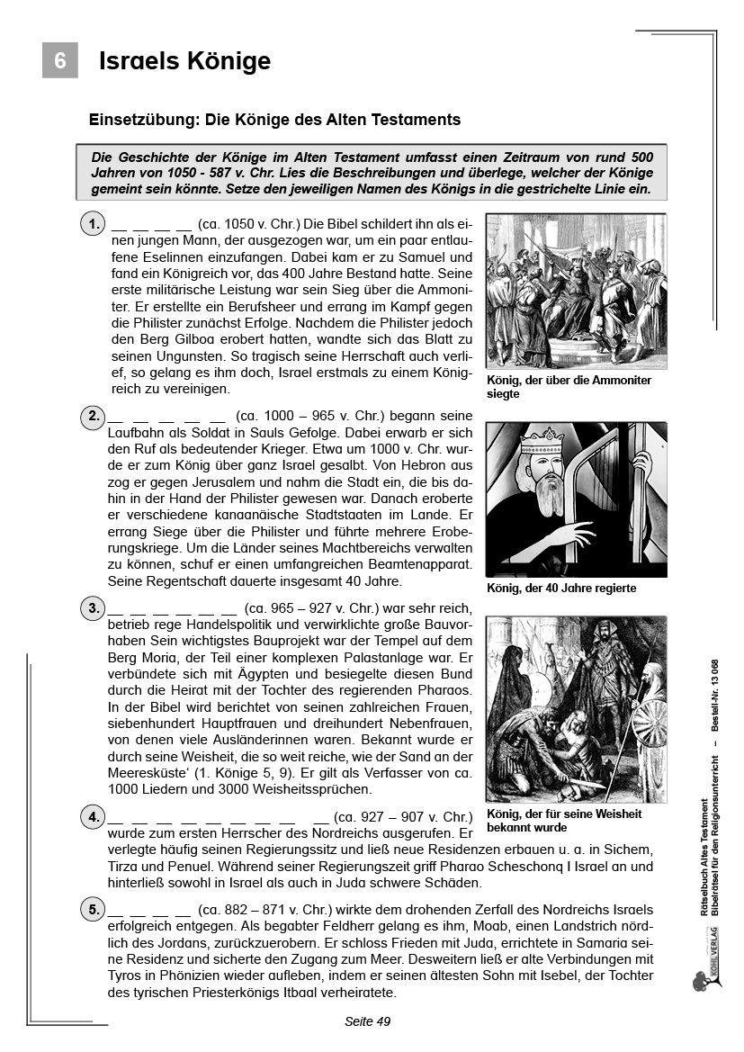 Rätselbuch Altes Testament