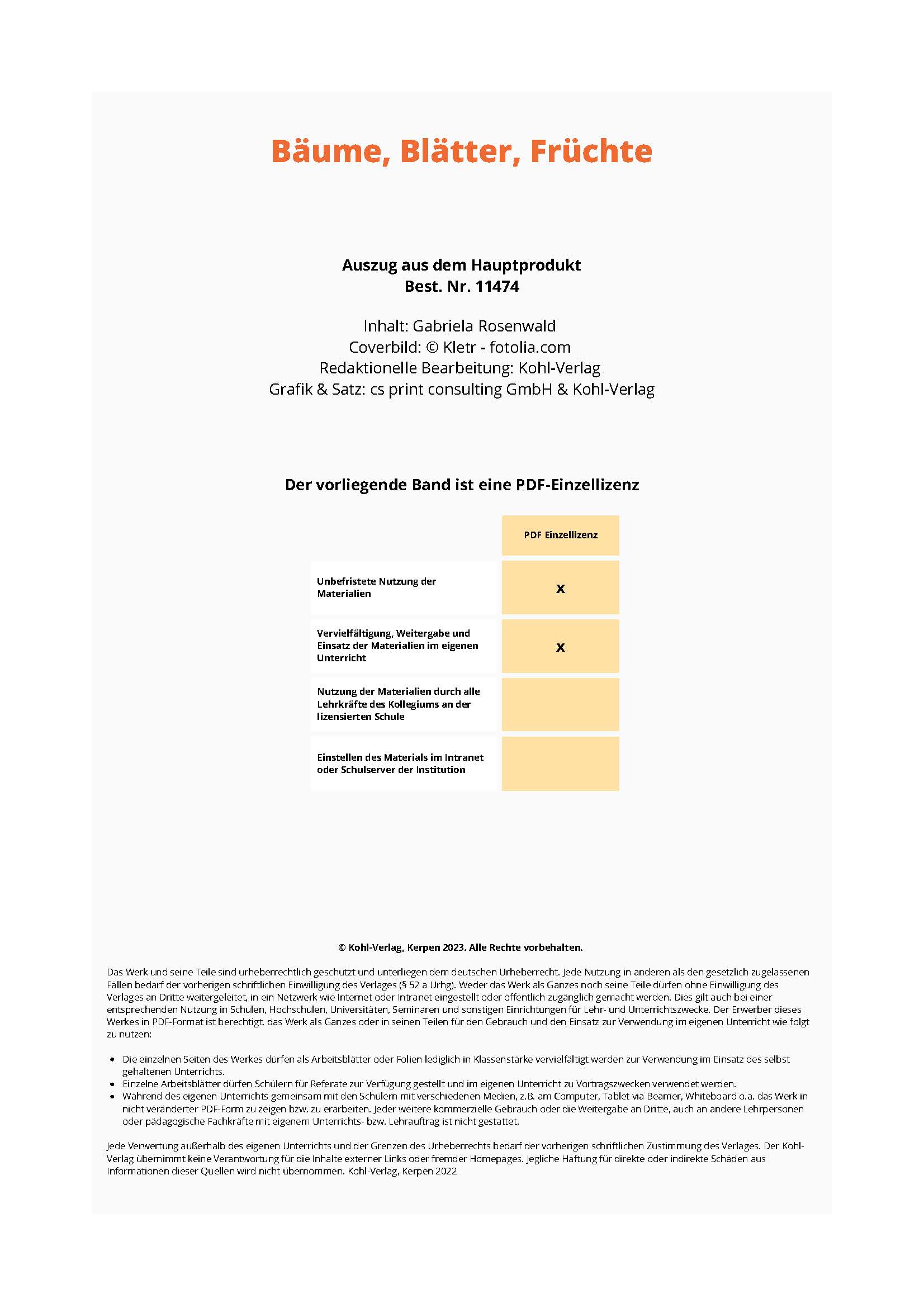 Lernwerkstatt: Bäume, Blätter, Früchte Lernwerkstatt: Bäume, Blätter, Früchte