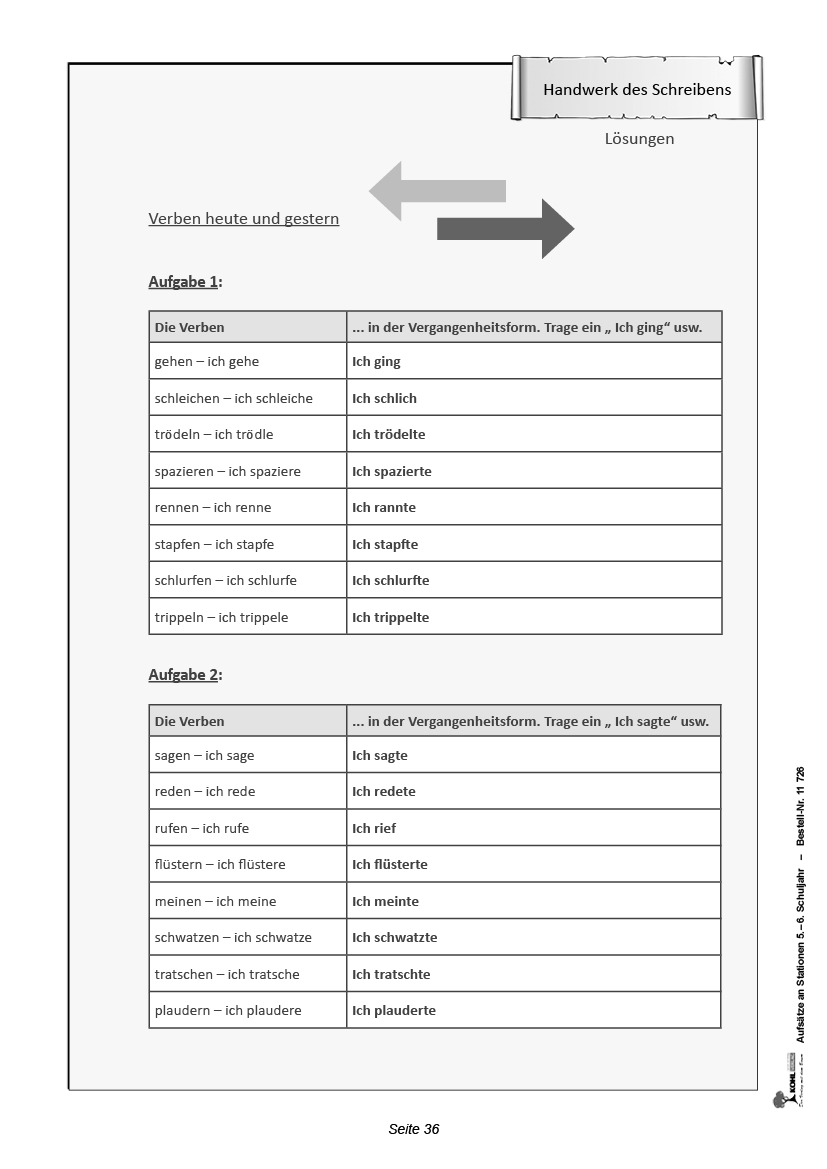 Aufsätze an Stationen / Klasse 5-6