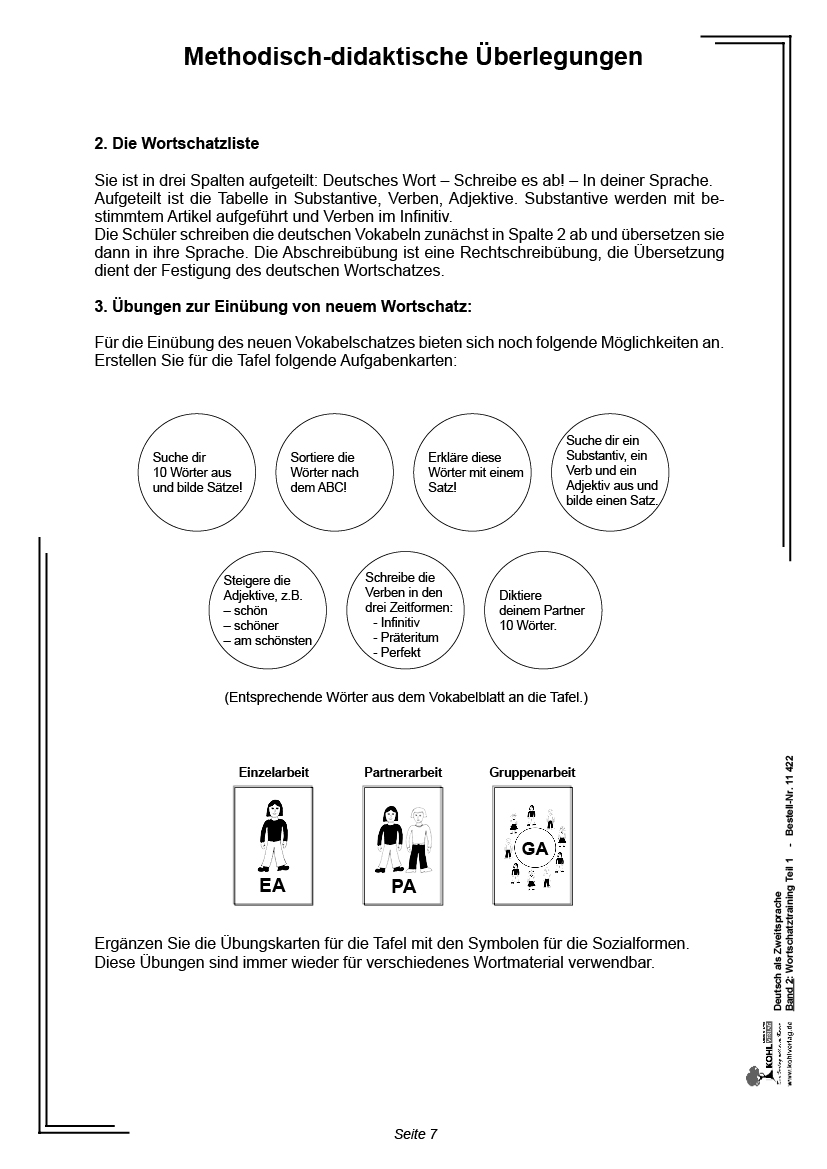 Deutsch als Zweitsprache in Vorbereitungsklassen II