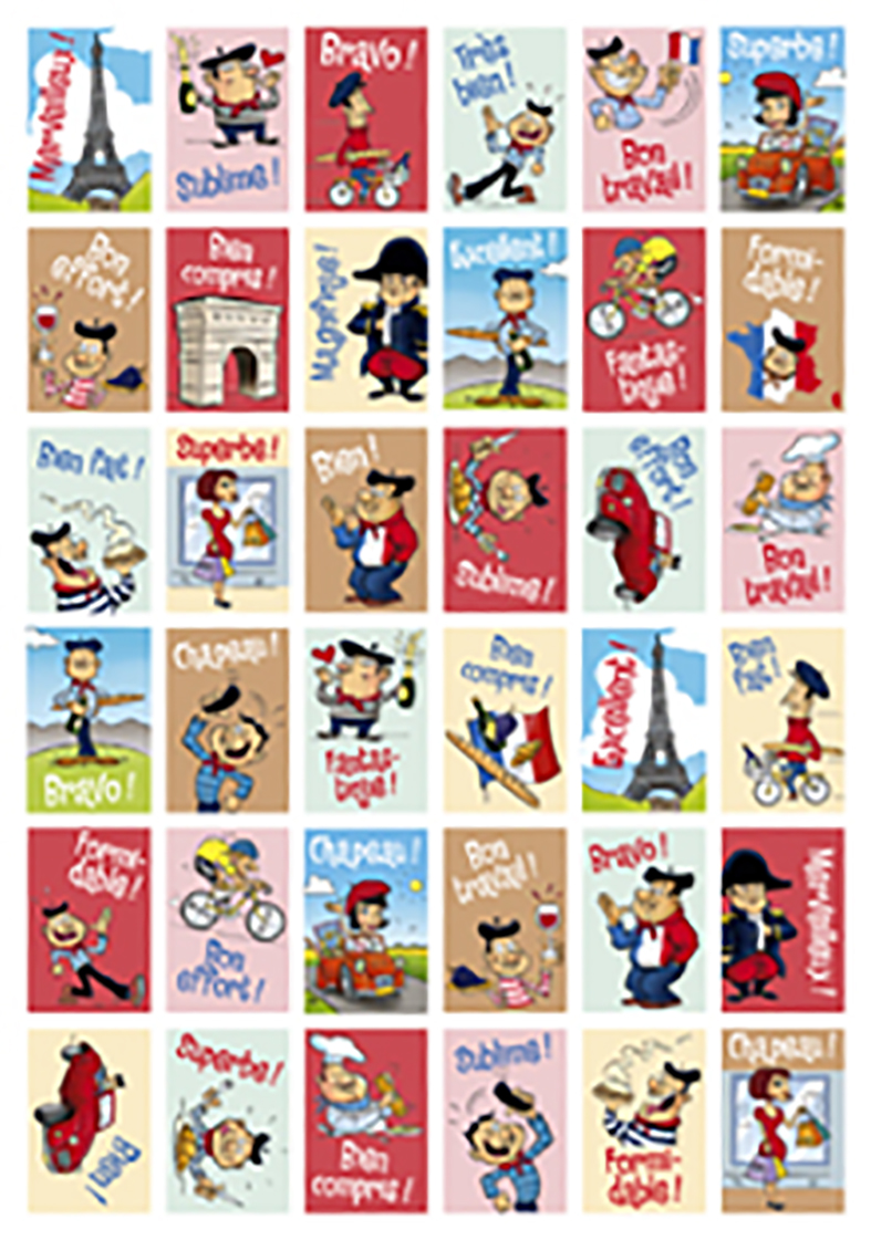 Belohnungssticker Französisch Belohnungssticker Französisch