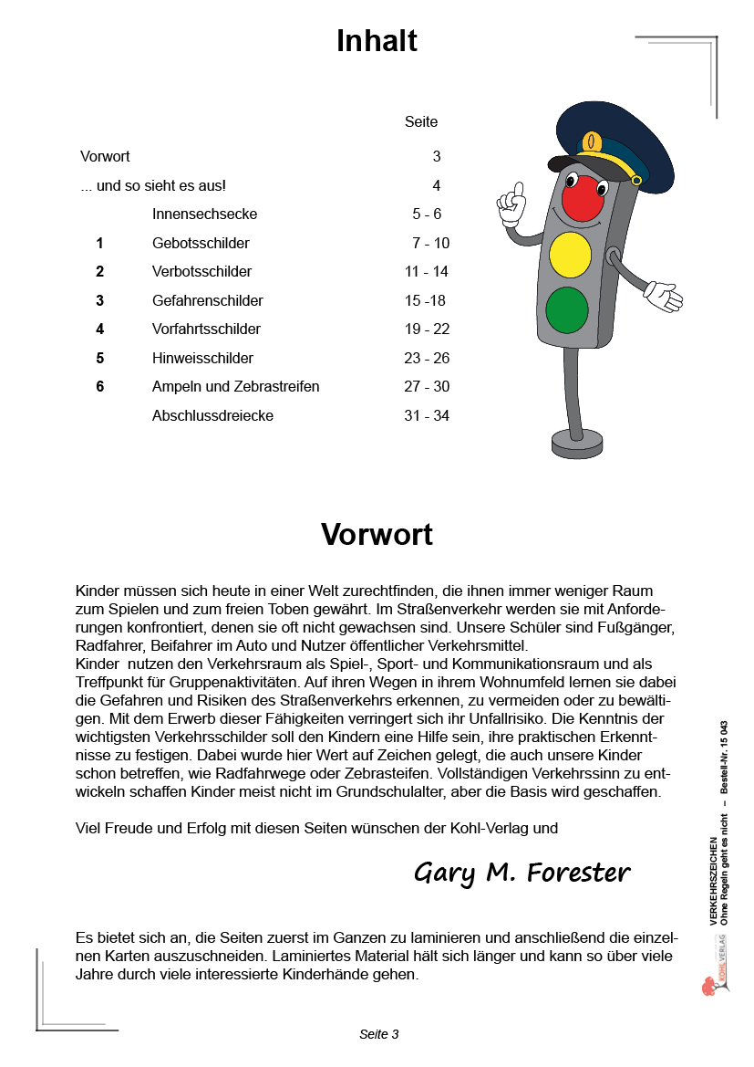 Verkehrszeichen - Sicher im Straßenverkehr