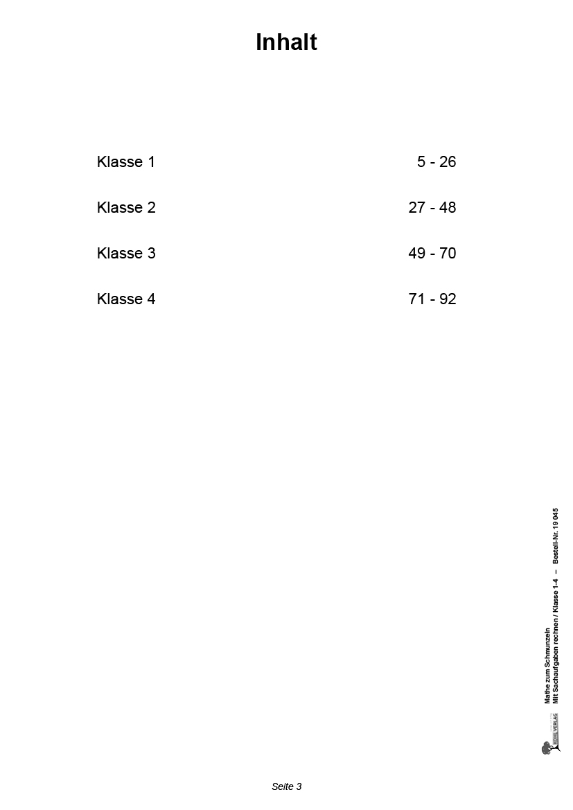Mathe zum Schmunzeln / Klasse 1-4