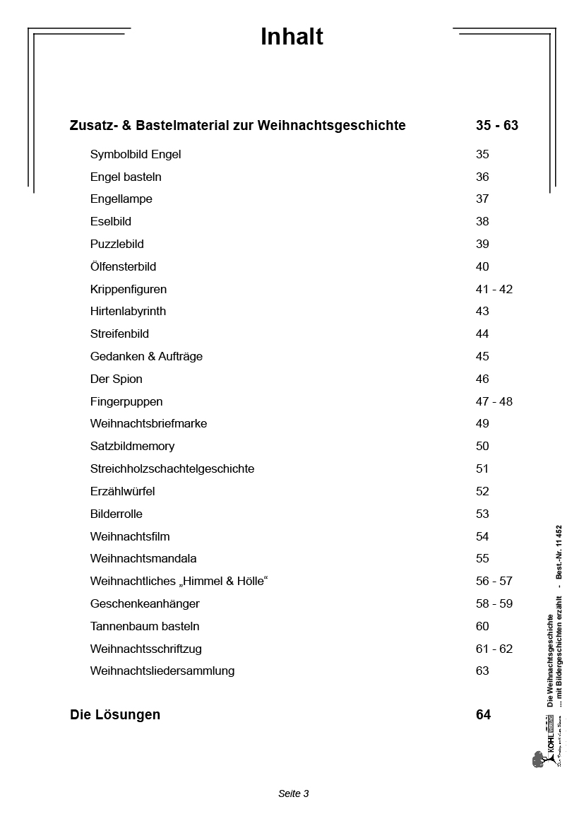 Die Weihnachtsgeschichte ... mit Bildergeschichten erzählt