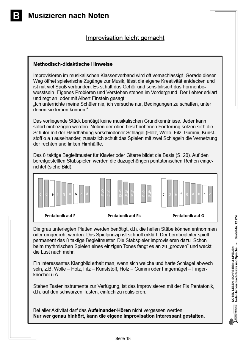 Noten lesen, schreiben & spielen