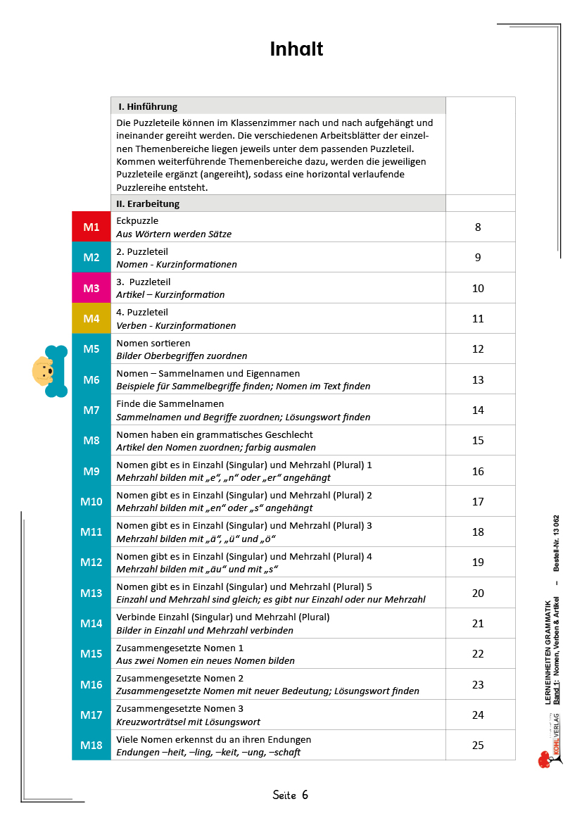 Phänomen Das Schönste Mädchen Der Welt Lyrics Lerneinheiten Grammatik / Band 1: Nomen, Verben & Artikel