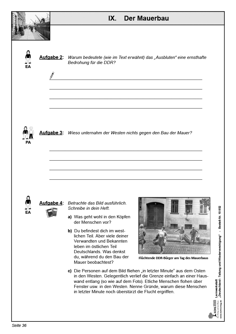 Lernwerkstatt Deutschland - Teilung und Wiedervereinigung