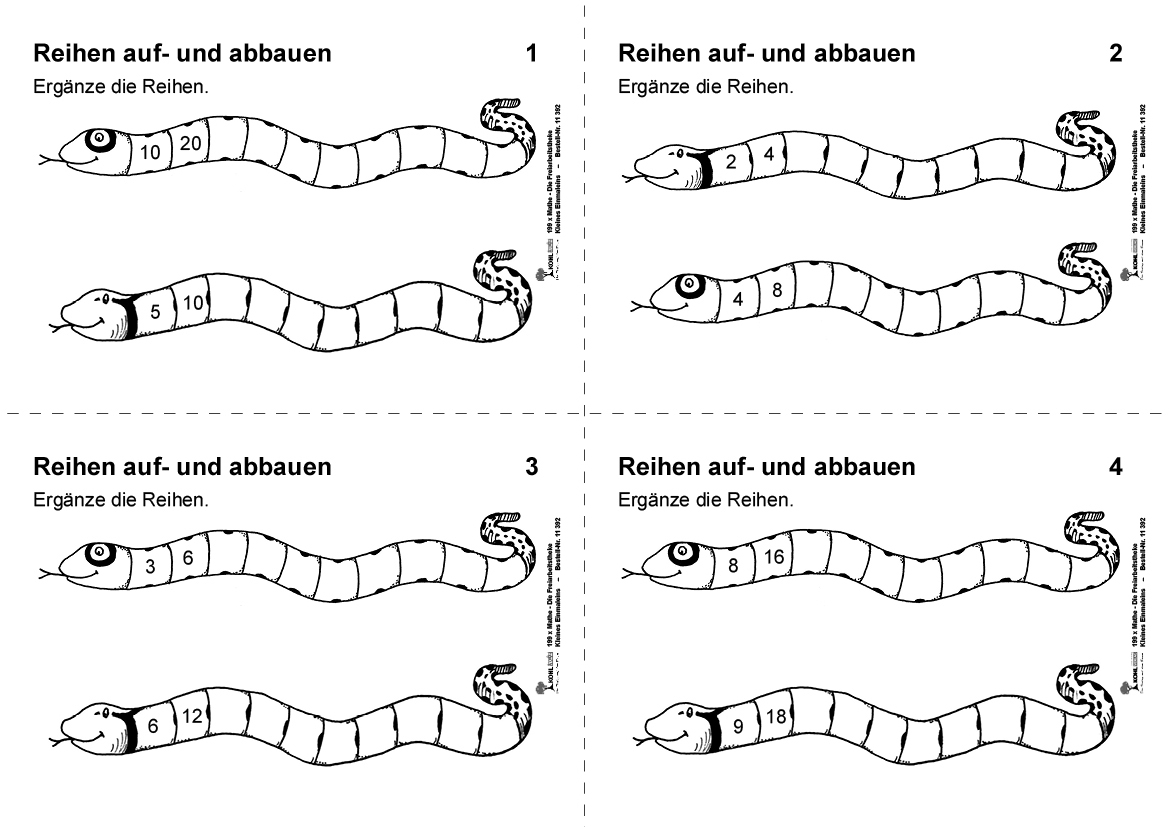 199x Mathe - Die Freiarbeitstheke - Kleines Einmaleins