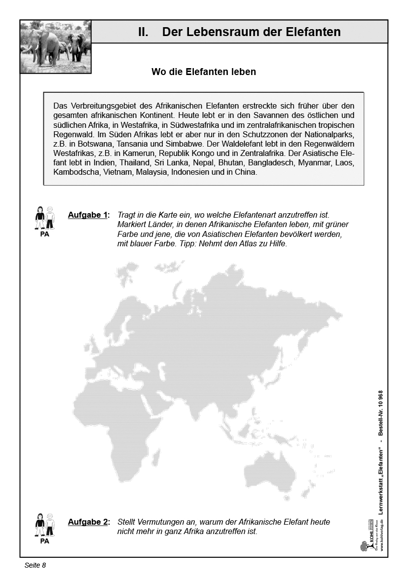 Lernwerkstatt Elefanten Lernwerkstatt Elefanten