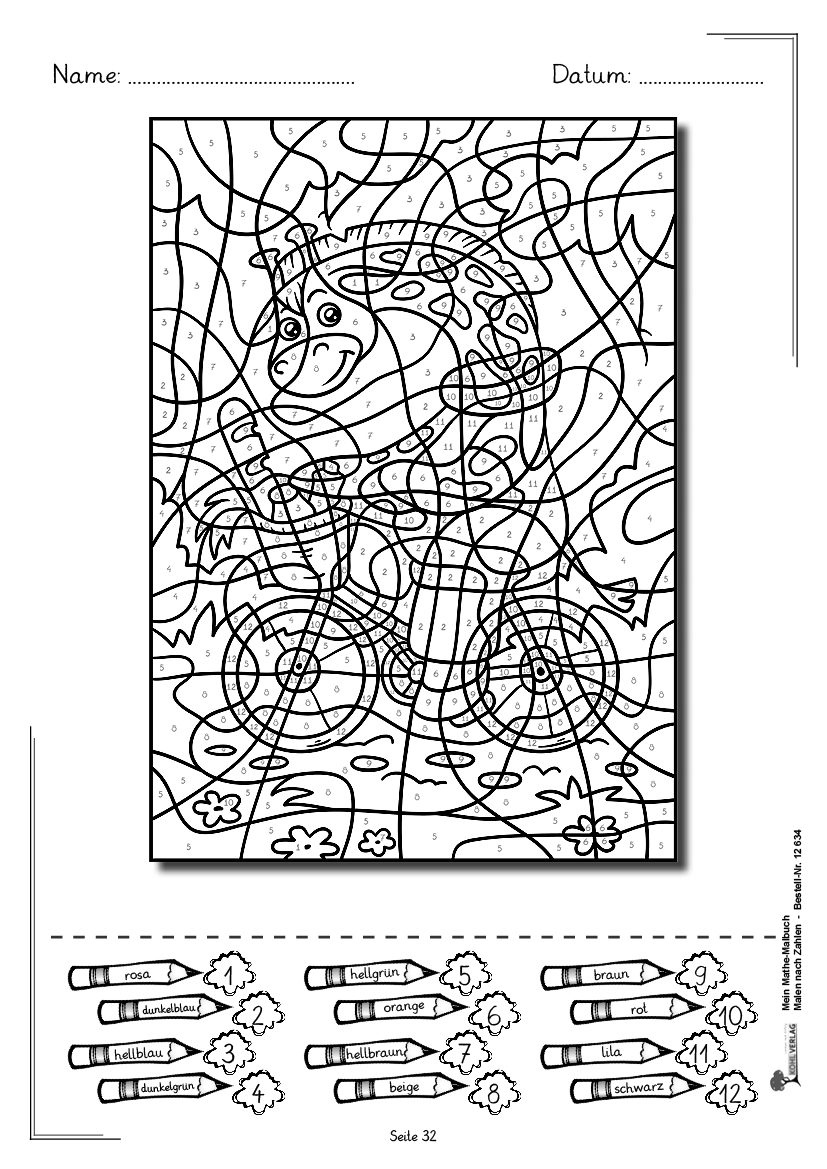 Mein Mathe-Malbuch / Band 2: Malen nach Zahlen