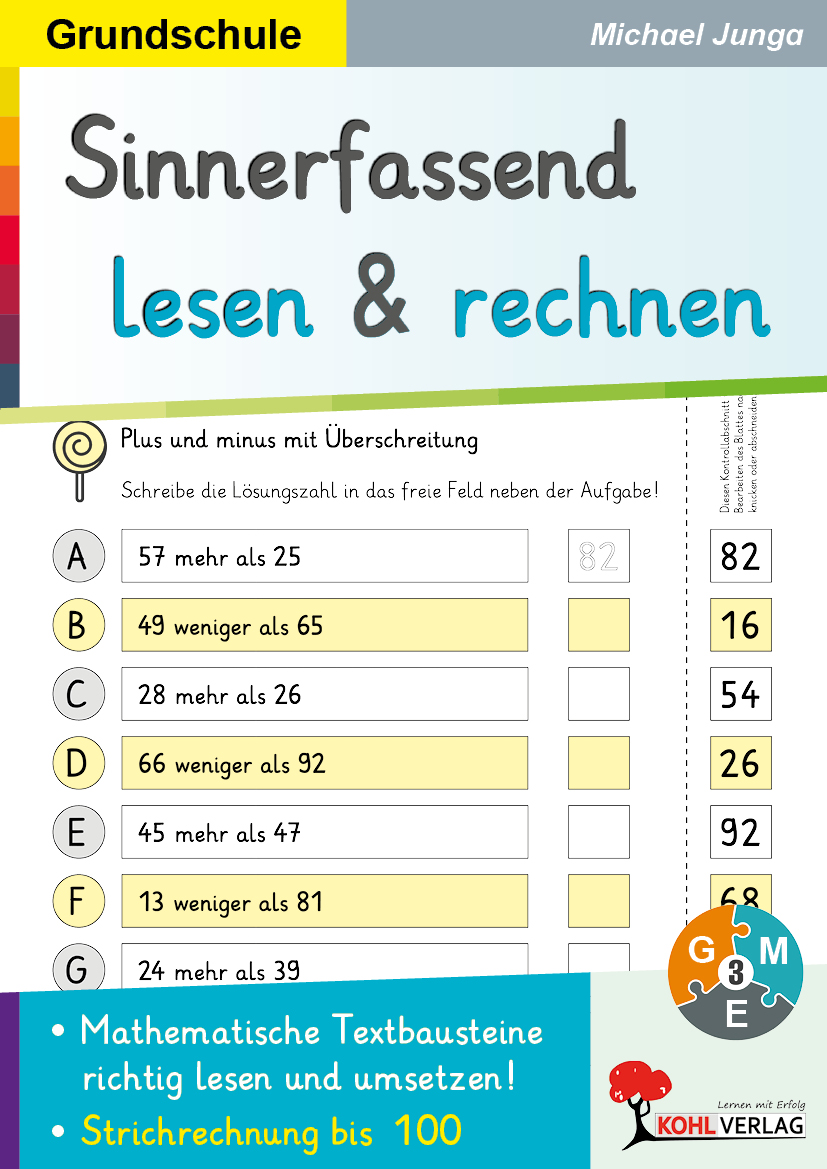 Sinnerfassend lesen und rechnen / Addition und Subtraktion bis 100