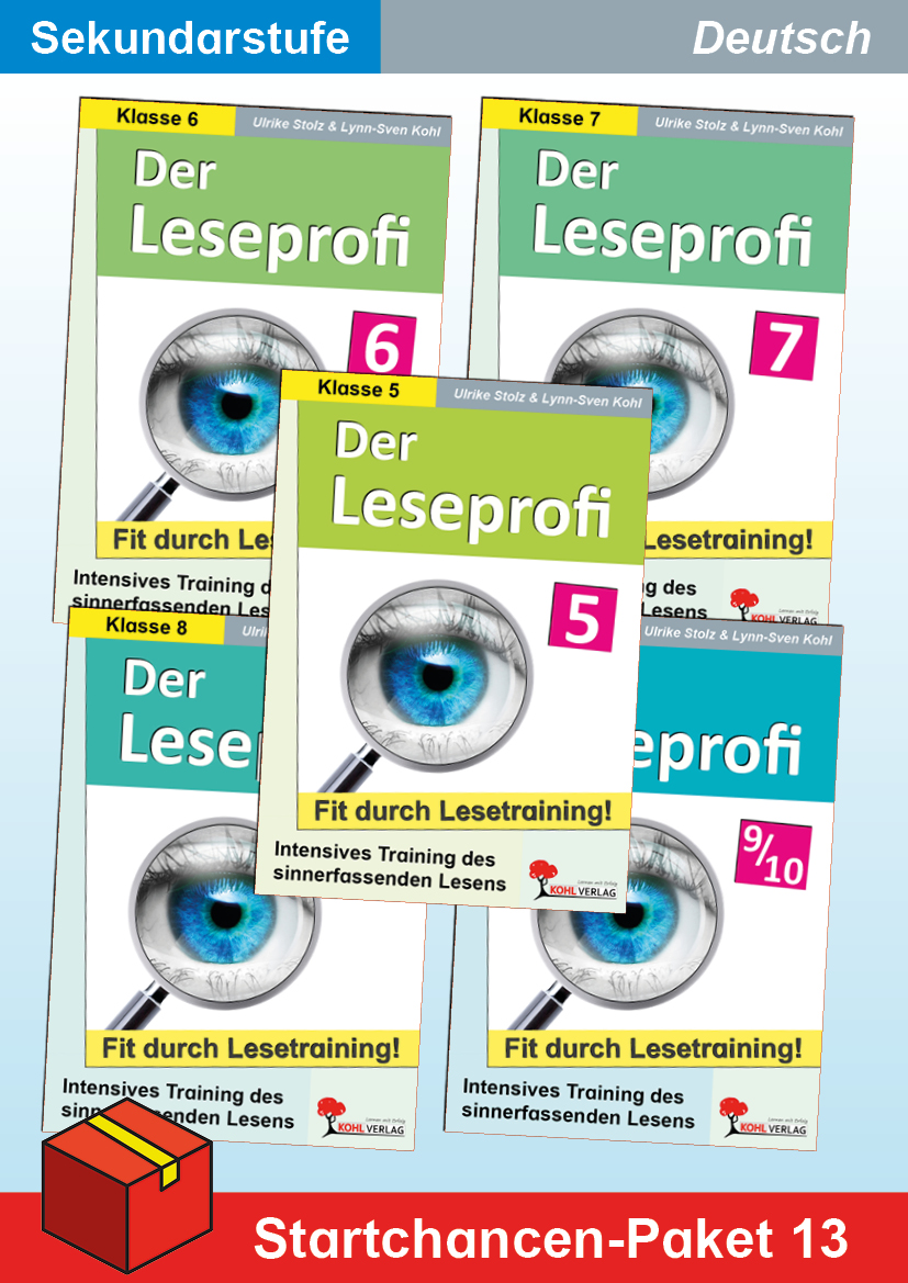 Startchancen-Paket 13 (Deutsch SEK): Lesetraining - Der Leseprofi