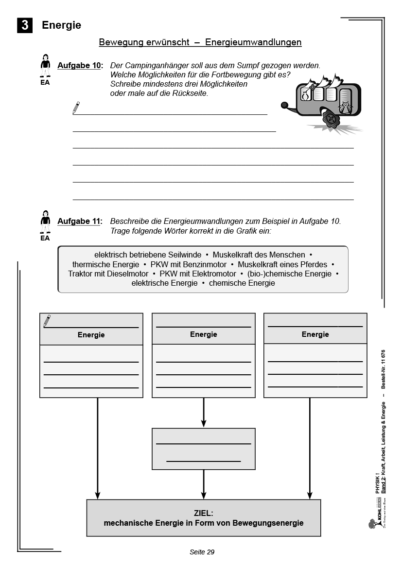 Arbeit Energie Leistung Aufgaben Mit Lösungen Pdf Physik ! / Band 2: Kraft, Arbeit, Leistung & Energie