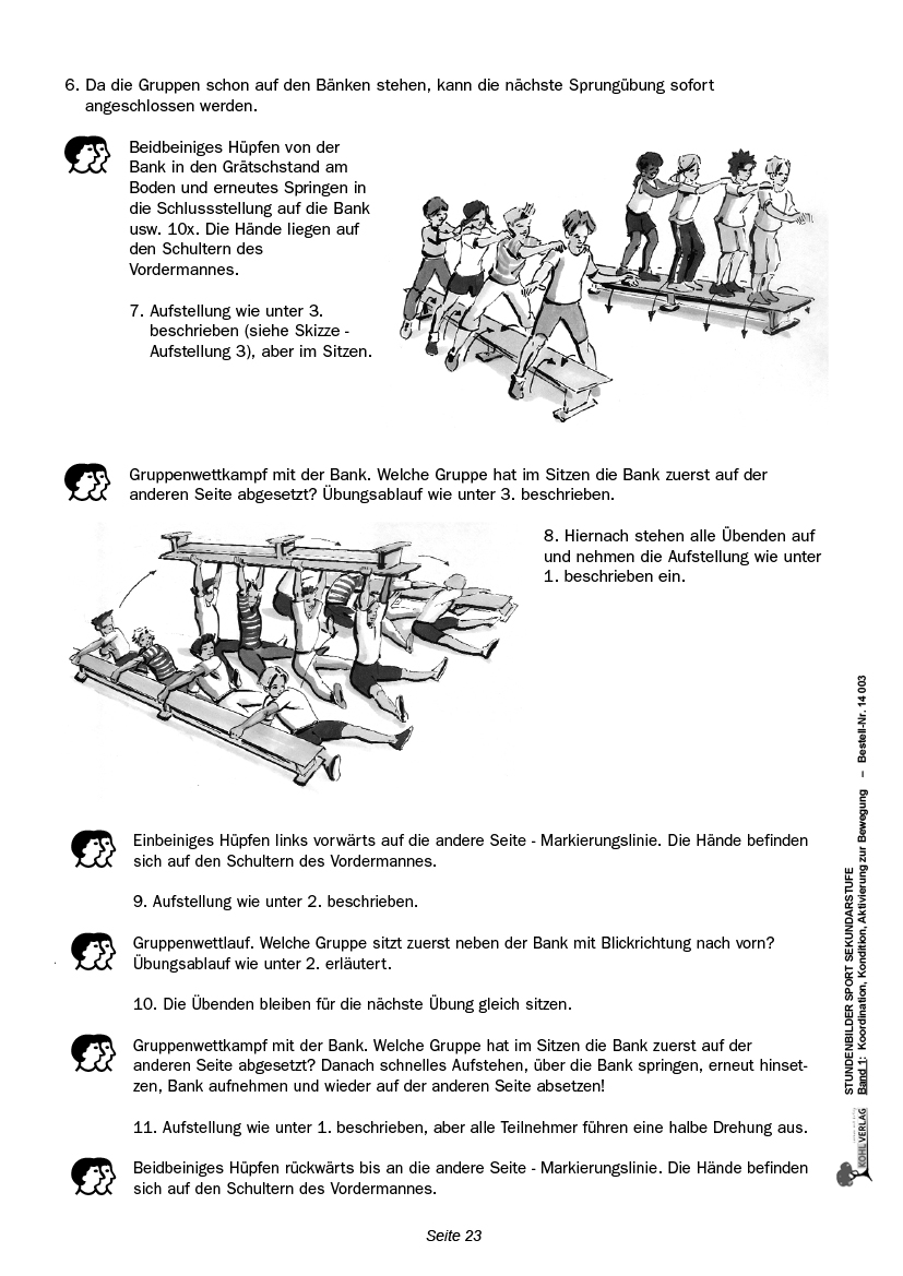 Stundenbilder Sport für die Sekundarstufe I