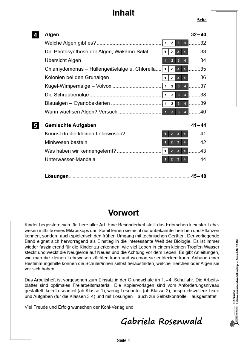 Erforsche ... Lebewesen unter dem Mikroskop