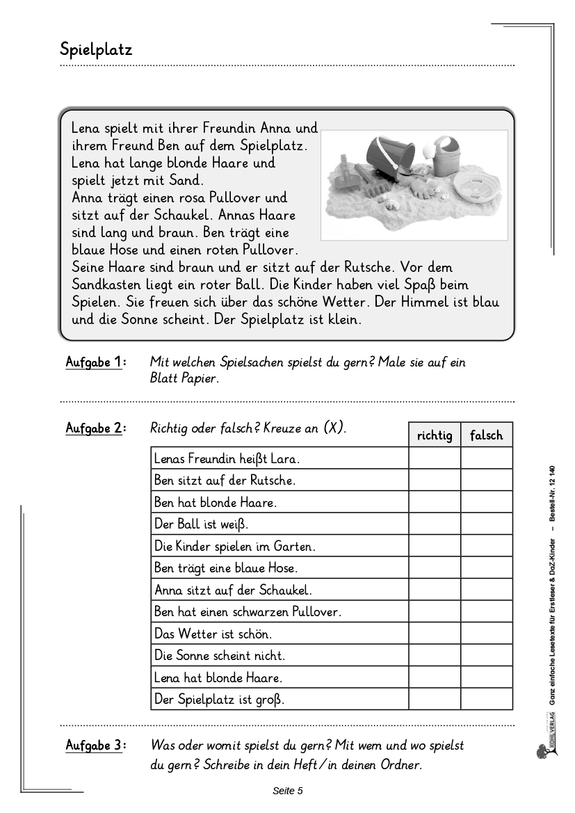 Sachtexte Zusammenfassen übungen Mit Lösung Pdf Ganz einfache Lesetexte für Erstleser und DaZ-Kinder
