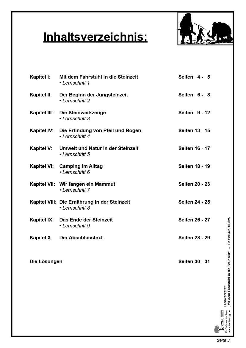 Lernwerkstatt Die Steinzeit Lernwerkstatt Die Steinzeit